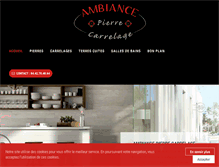 Tablet Screenshot of ambiancepierrecarrelage.com